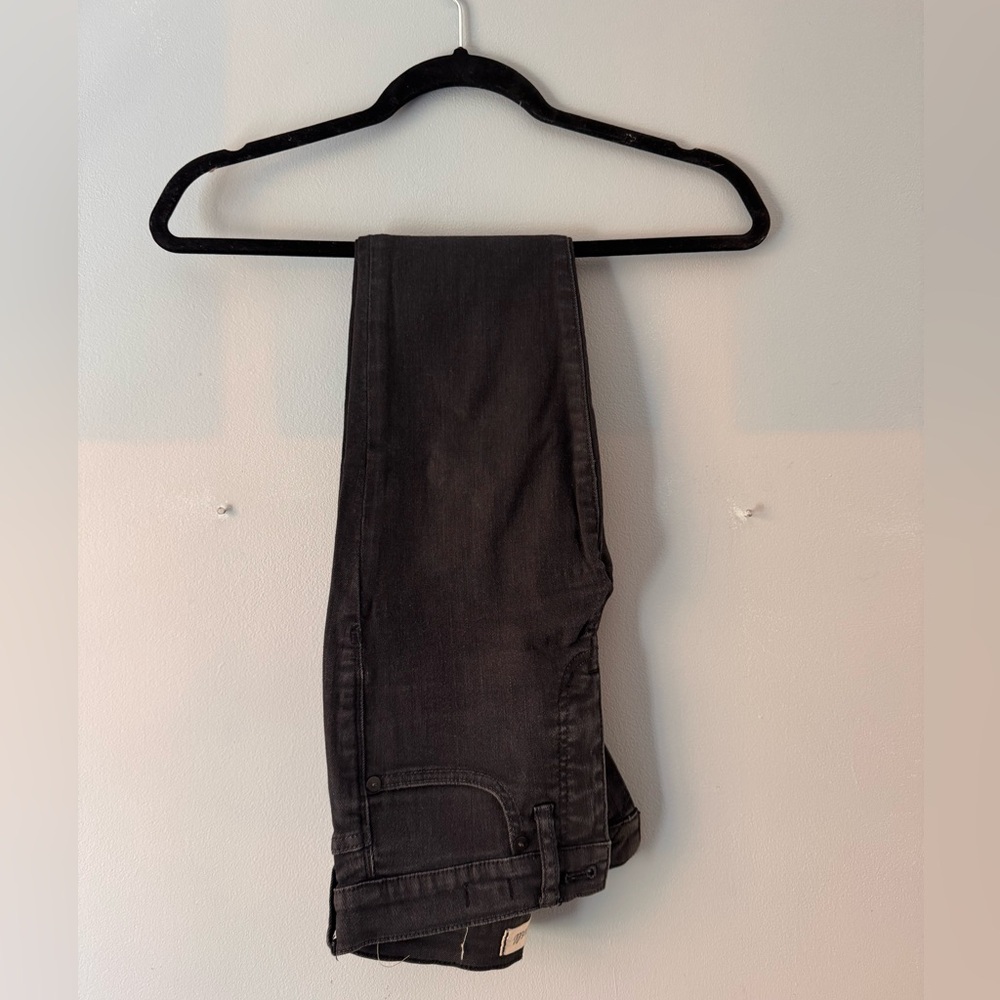 Madewell Black Denim 9” High Rise Skinny Jeans